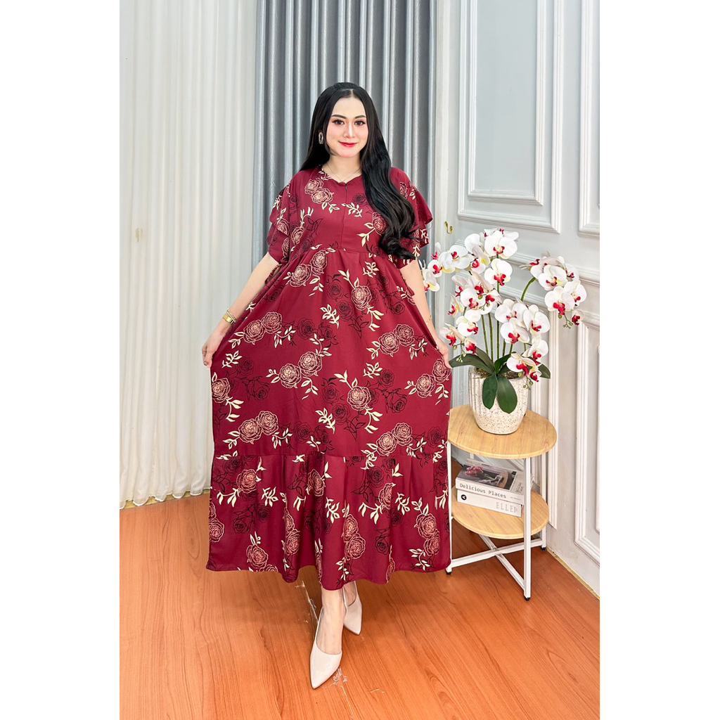 CHIBI DRES JUMBO DASTER RAYON SUPER GOGO DASTER WANITA JUMBO | GROSIR DASTER RAYON