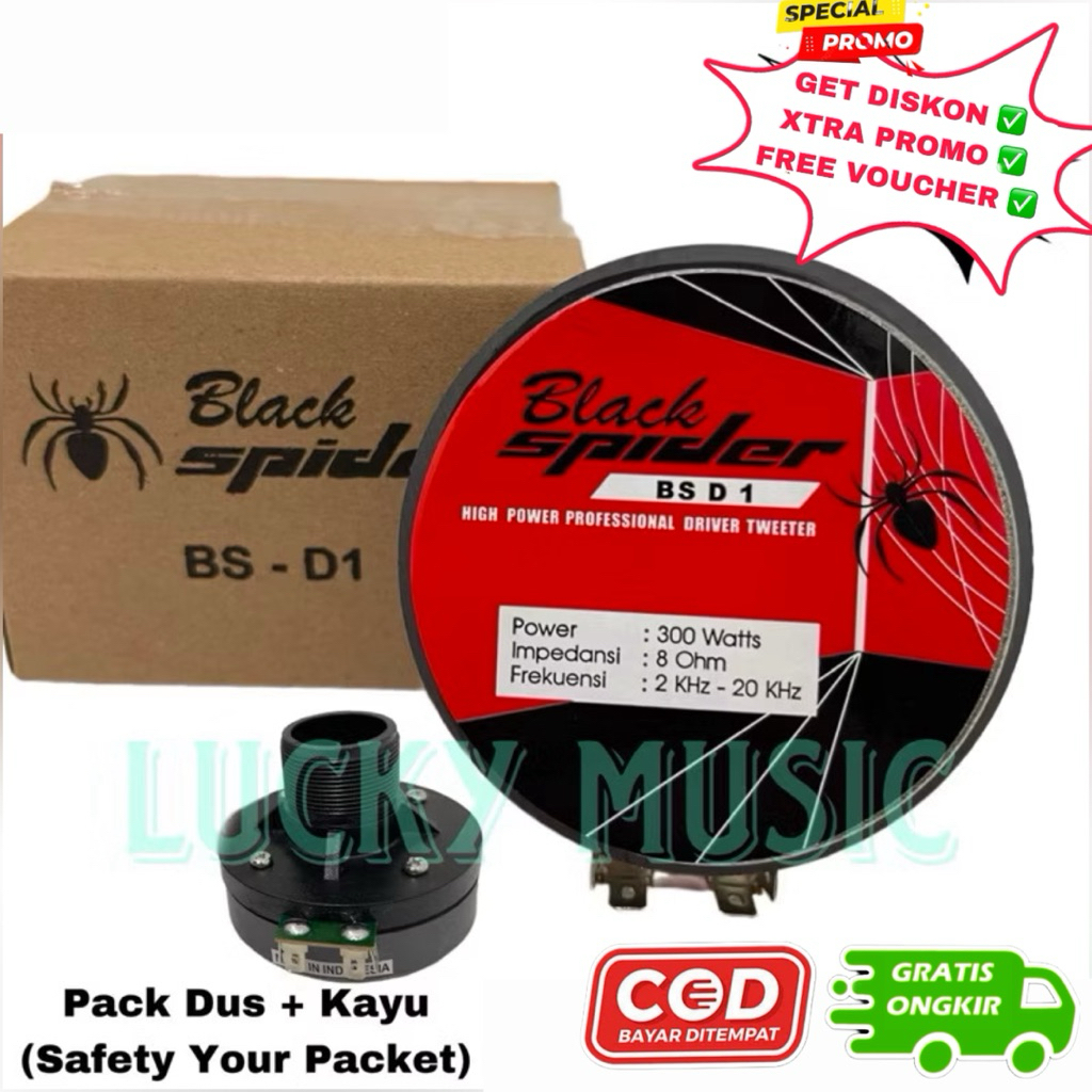 Driver Tweeter Black Spider BS D1 Original driver bs d1 tweeter bsd1 Gift 1 Random