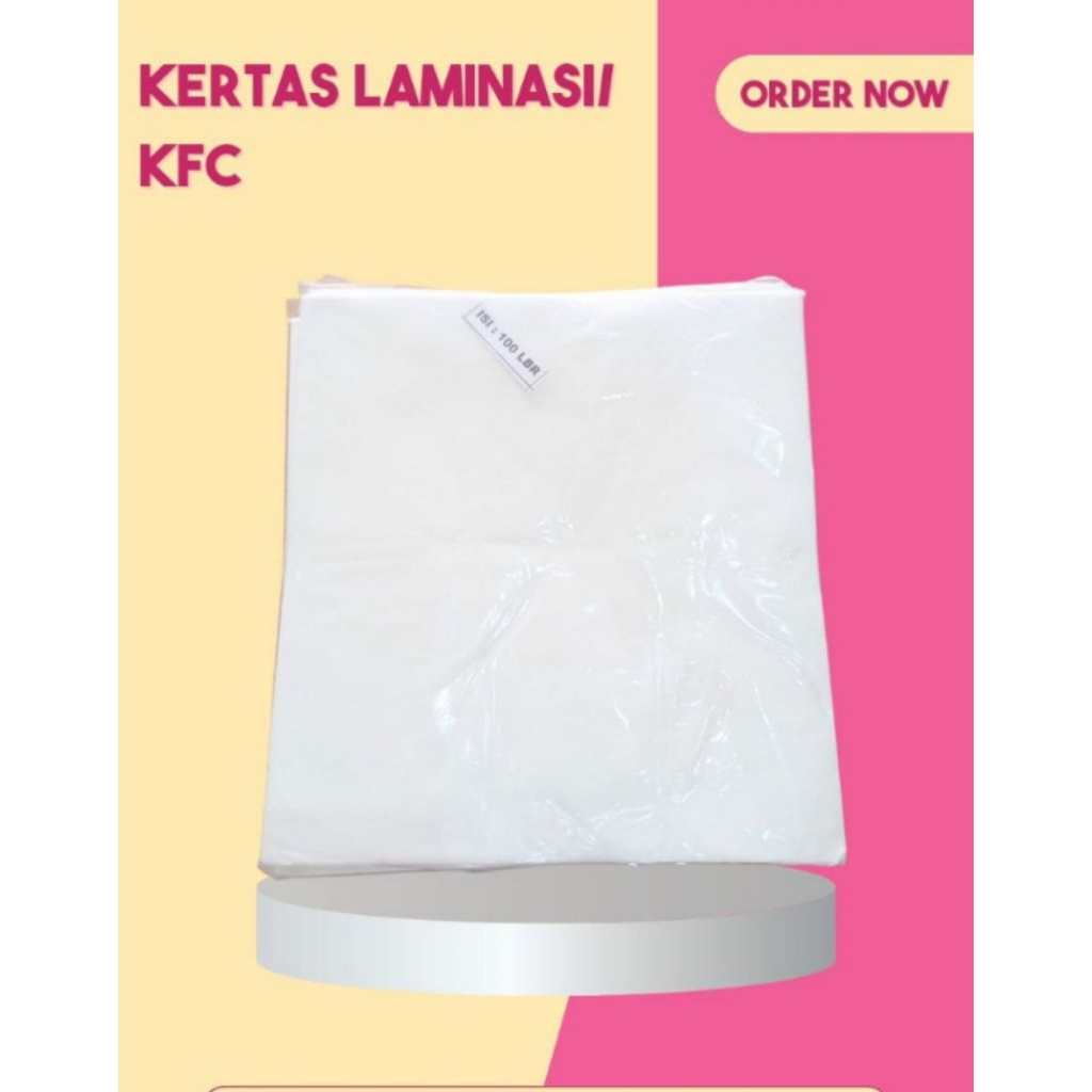 

KERTAS LAMINASI/KFC isi 100 lmbr