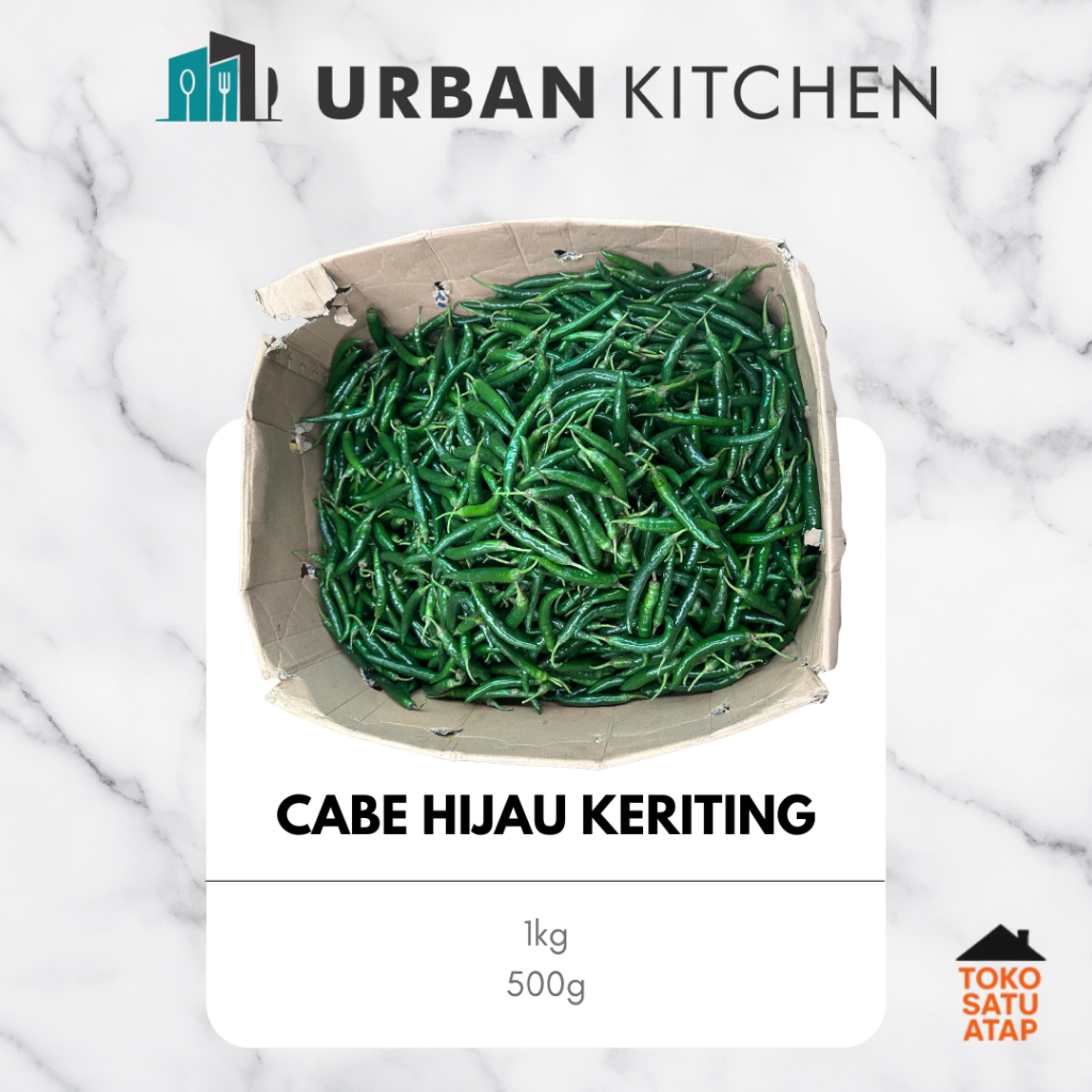 Cabe Hijau Keriting 1kg/500g/250g