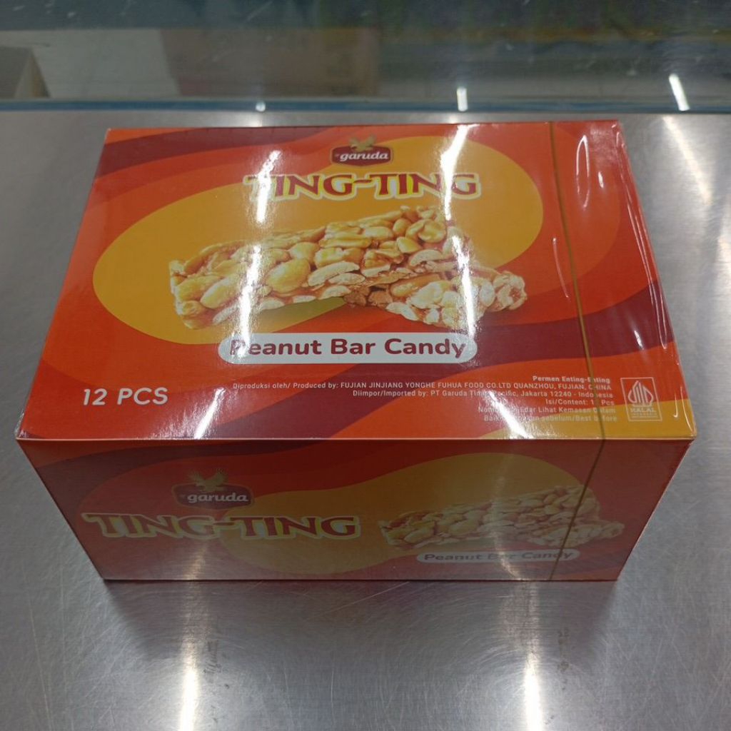 

Ting-ting peanut bar candy 1box isi 12pcs