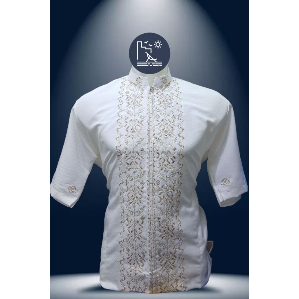 (DK) baju koko putih / baju koko putih lengan pendek / baju koko putih lengan panjang / baju koko le