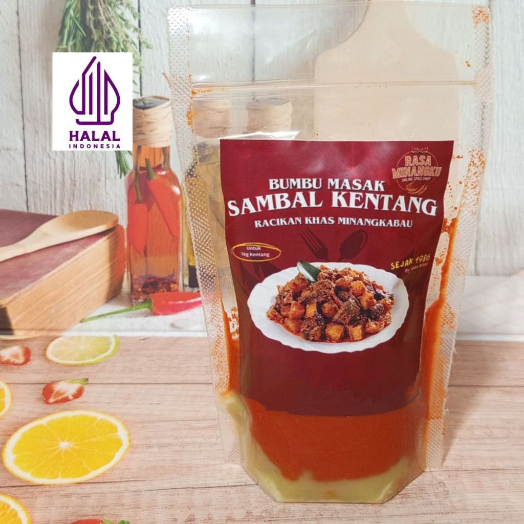 

Bumbu Sambal Goreng Kentang Rasa Minangku, bumbu sambal goreng kentang, bumbu sambal goreng ati, bumbu sambal goreng instan