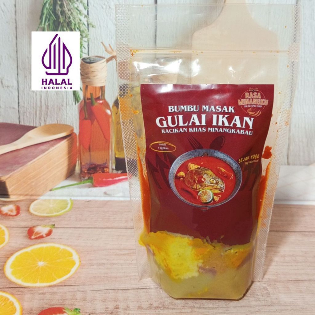 

Bumbu Gulai Ikan Rasa Minangku, bumbu gulai ikan padang, bumbu gulai ikan padang