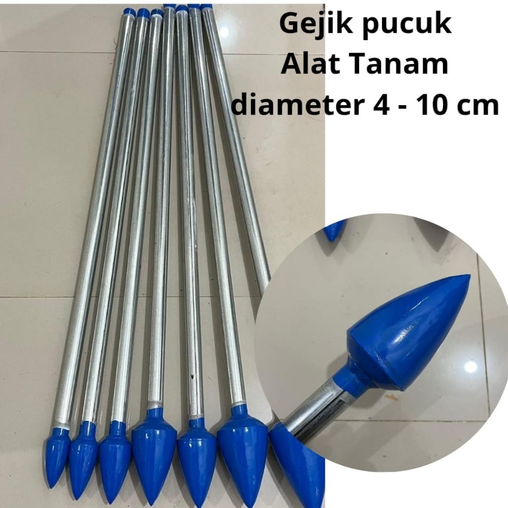 Gejik Besi Pucuk Alat Tanam Biji Jagung Kacang 4–10 cm – Alat Pertanian Tugal Tanam