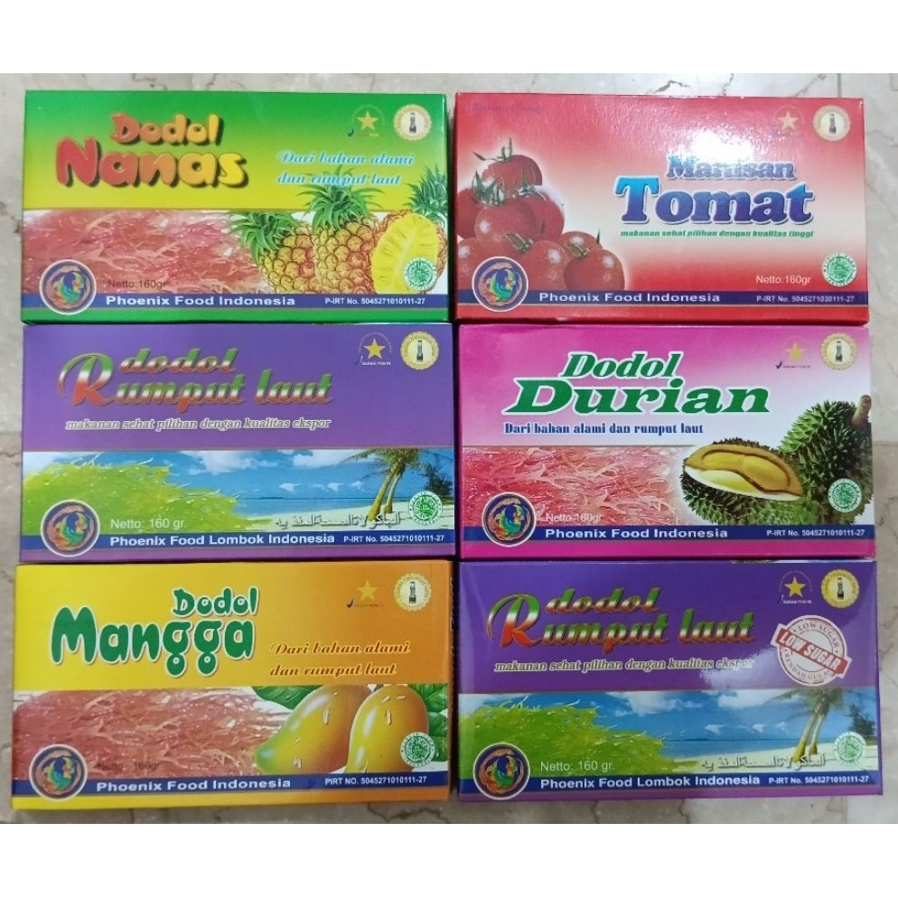 

Ready HALAL KINJO JELLY DODOL DAN MANISAN RUMPUT LAUT PHOENIX FOOD SWEET LOW SUGARMANGGANANASDURIAN ALL VARIANT 16 GRAM