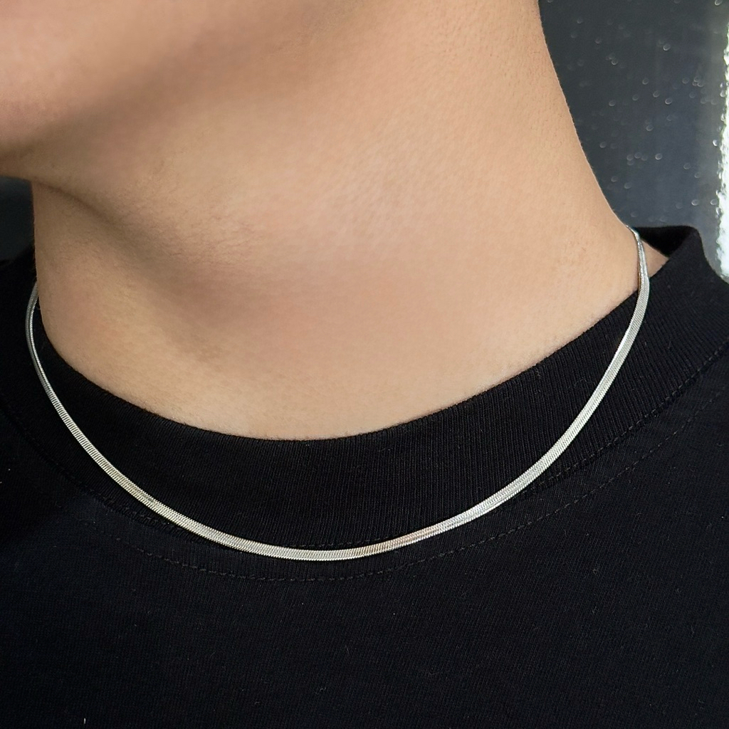 KALUNG TITANIUM PRIA ANTI KARAT & ANTI PUDAR - KALUNG PRIA