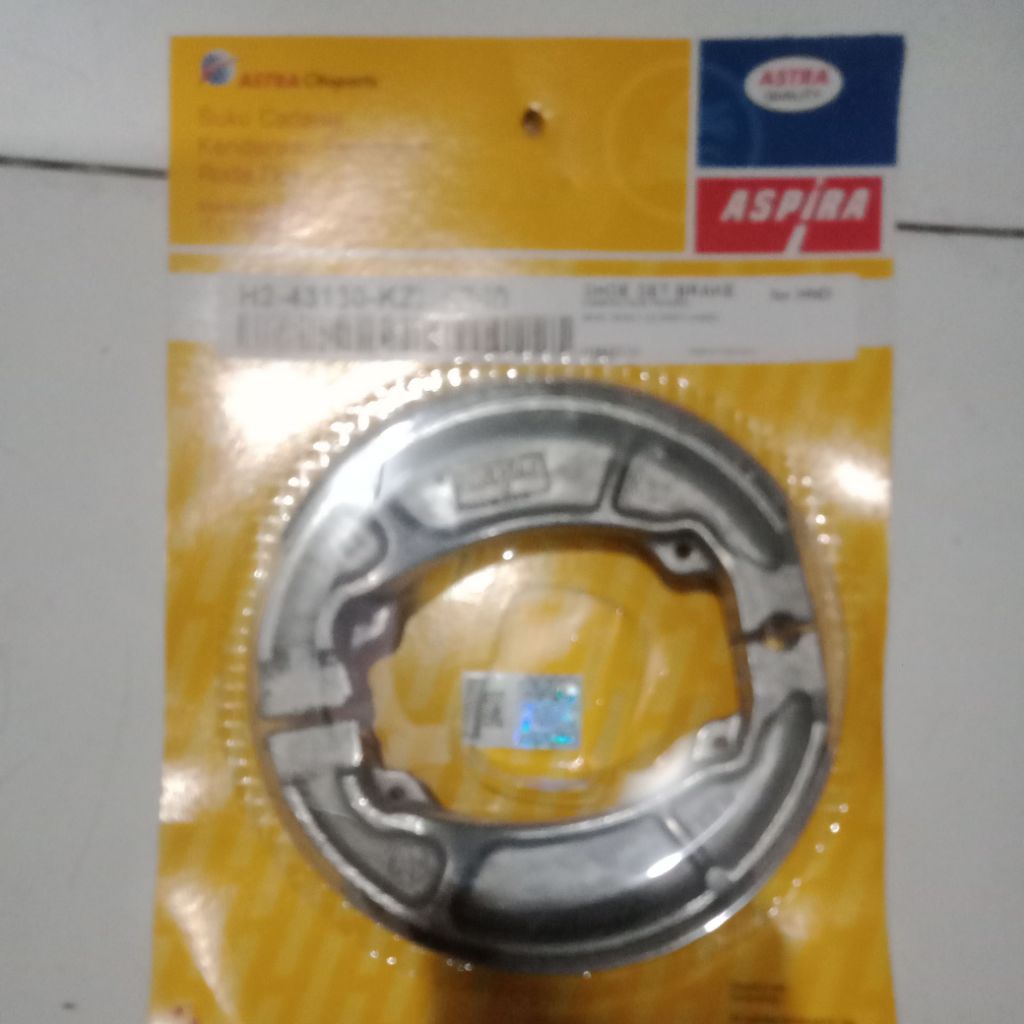 kampas rem tromol belakang Honda beat Aspira kzl