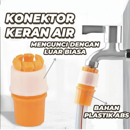 Sambungan Konektor Selang Air Praktis Universal -- Konektor Selang Air Penyambung Pipa Taman & Rumah