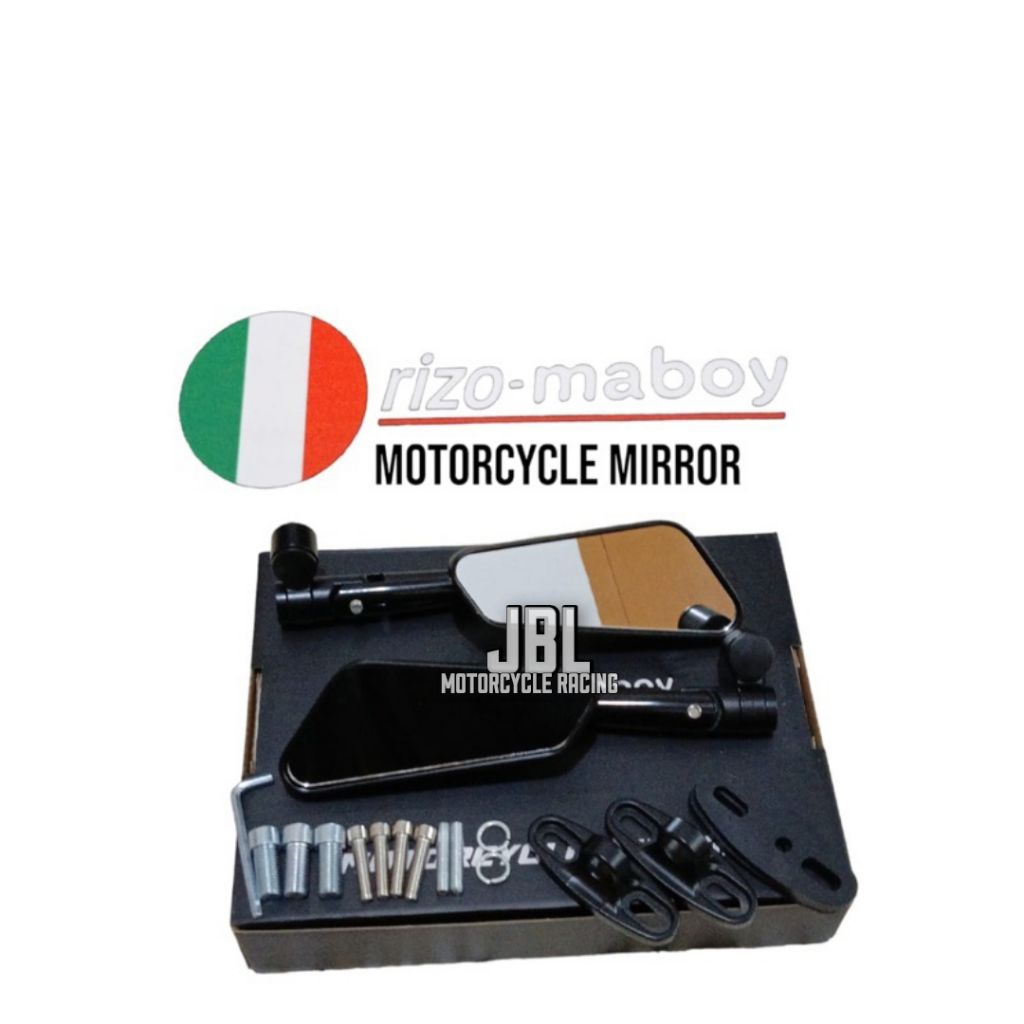 Spion Circuit Black Series Rizoma-boy Universal Original -  Kaca Spion Circuit Rizoma boy Motor Nmax