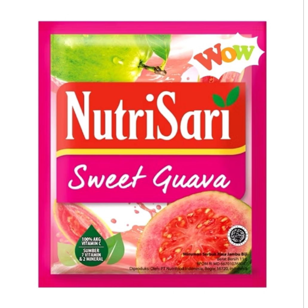 

NUTRISARI RASA SWEET GUAVA 1RENCENG 10 SACHET