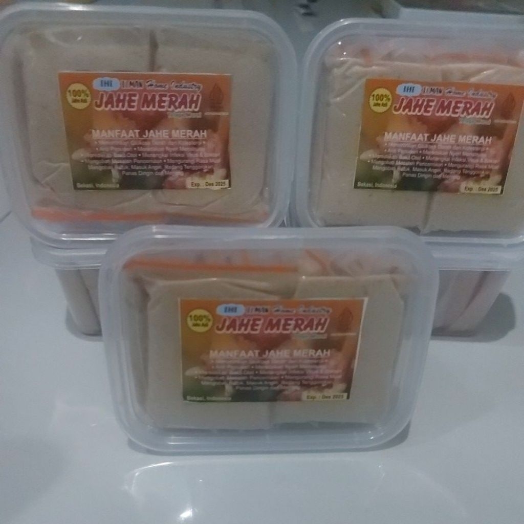

WEDANG JAHE MERAH 250 GRAM SERBUK 100% MURNI KEMASAN BOX ISI 10 SACHET UNTUK 10 KALI MINUM