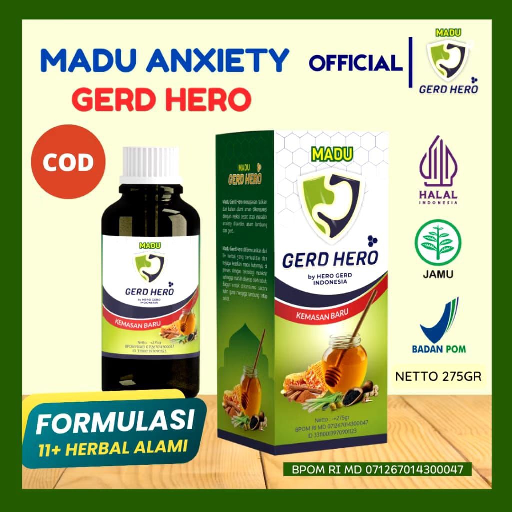 

[PROMO] Madu GERD HERO Obat Herbal Asam Lambung Geerd Kronis Ulu Hati Liver