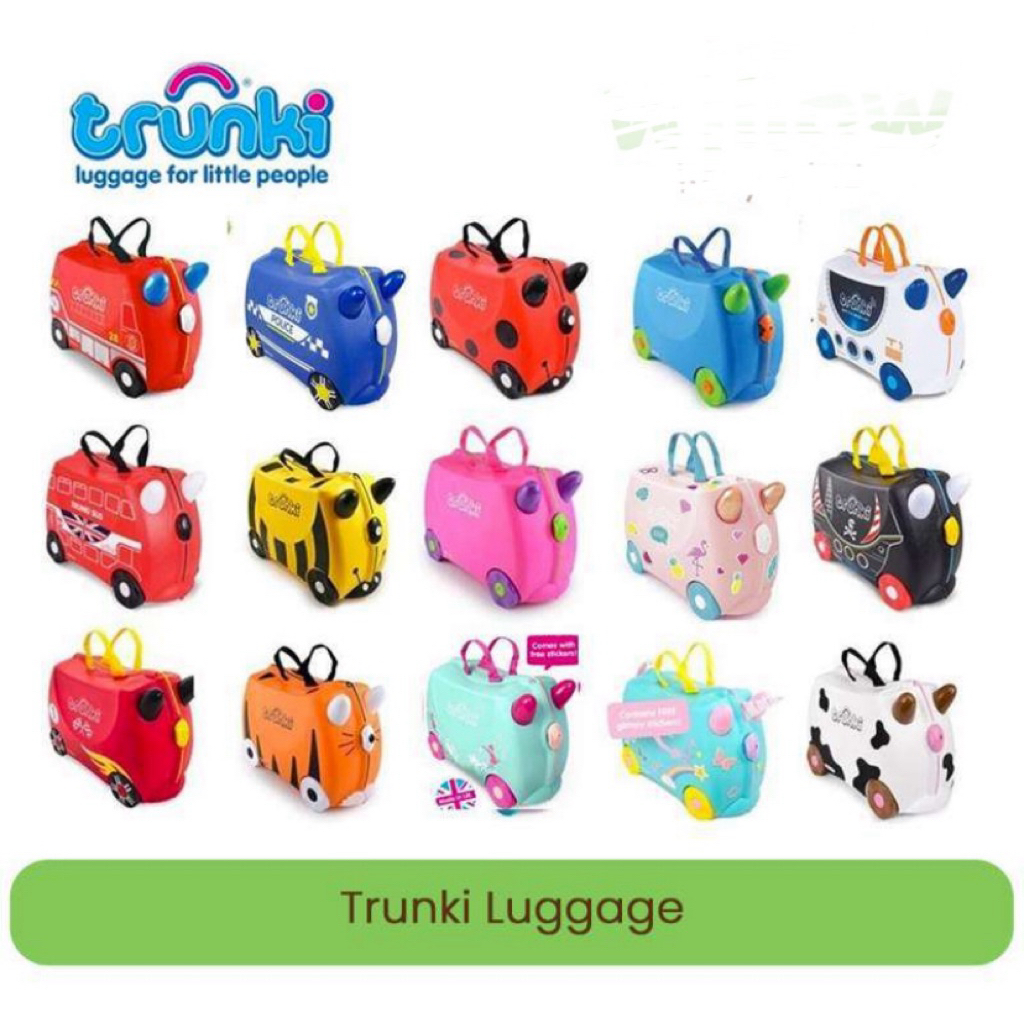 TRUNKI SUITCASE koper travel anak Free Lego Lunch Box