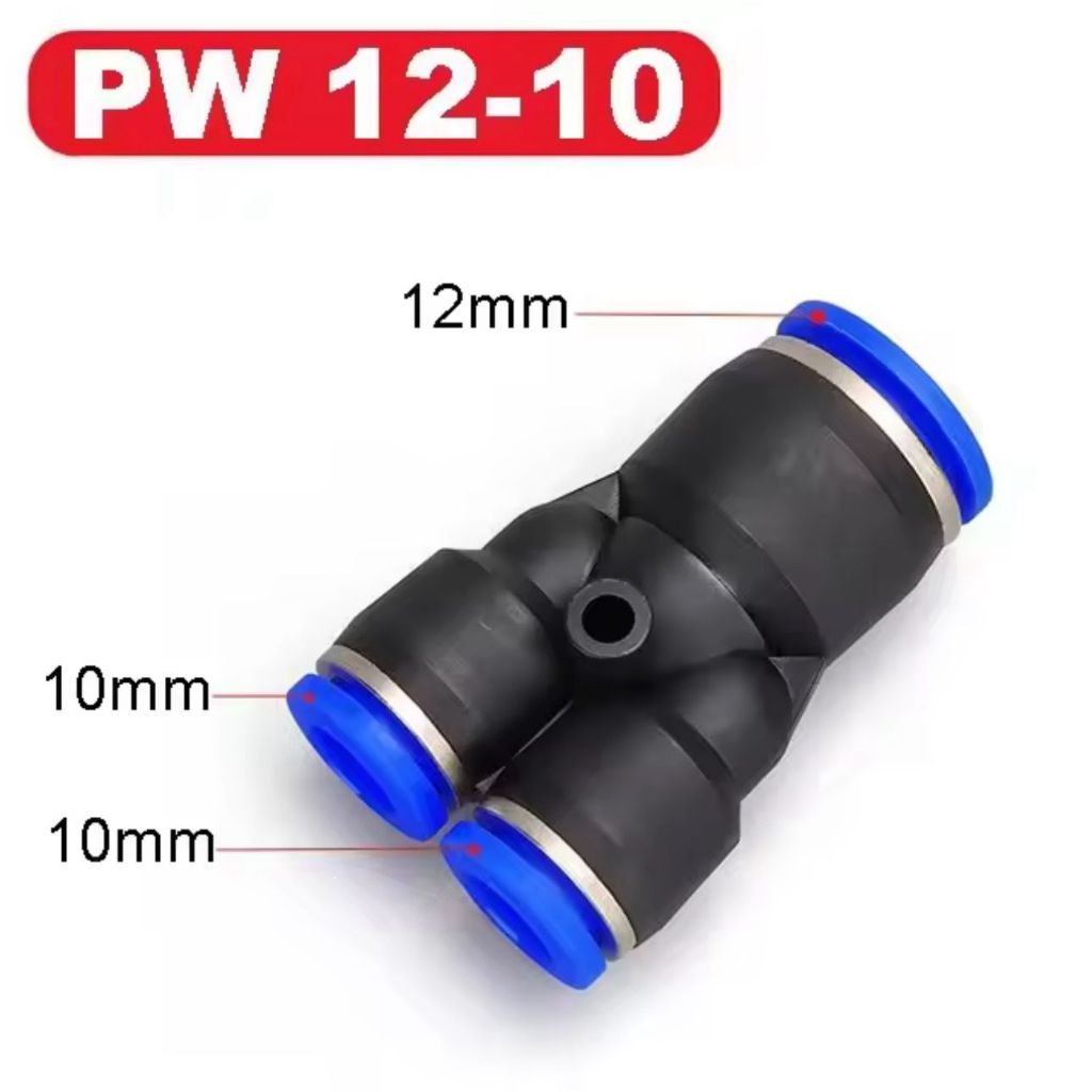 PW 12-10 Pneumatic Fitting Y 12mm Ke 10mm