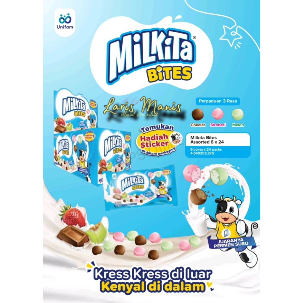 

Milkita bites 1 pack isi 30 pcs