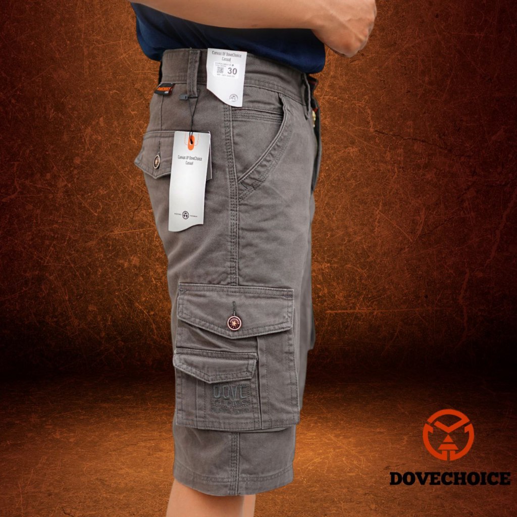 CELANA CARGO PDL PENDEK|CELANA GUNUNG BAWAH LUTUT KANVAS TEBAL DOVE CHOICE