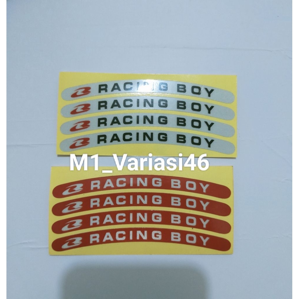 Stiker Velg RCB Racing Boy Sticker Velg Motor RCB 4pcs