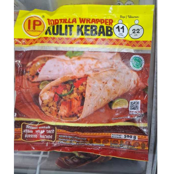 

KULIT KEBAB TORTILLA WRAPPER {22CM-11LEMBAR] 500G