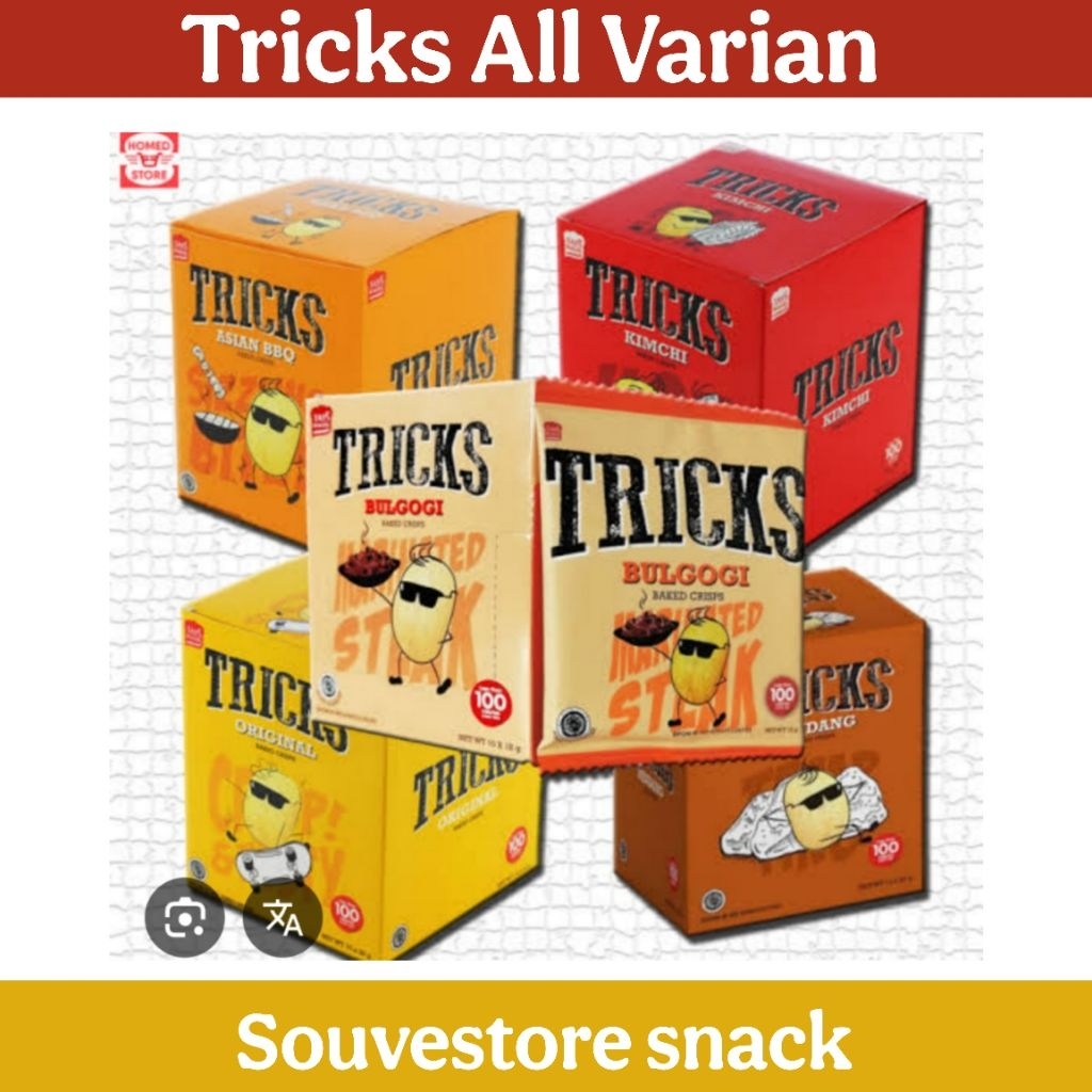 

Tricks All varian potato biskuit Kimchi Original BBQ 1pax isi 10