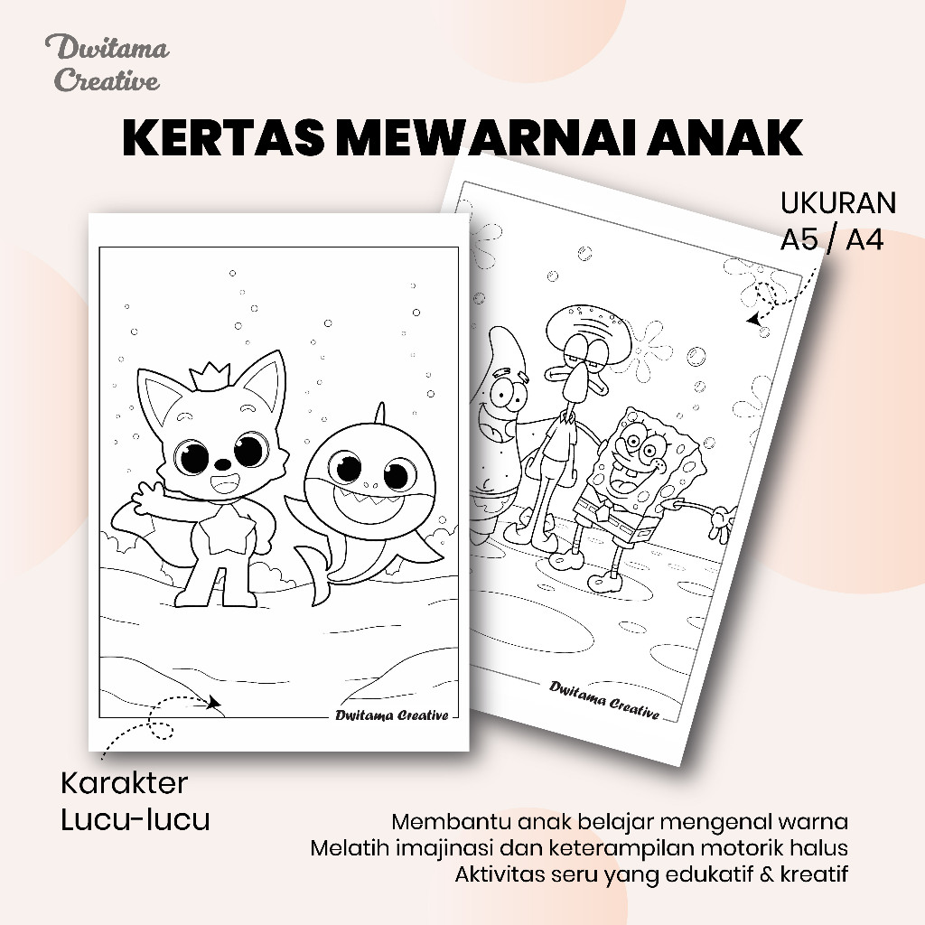 

Kertas Mewarnai Anak | Buku Mewarnai Anak Edukasi Belajar Menggambar