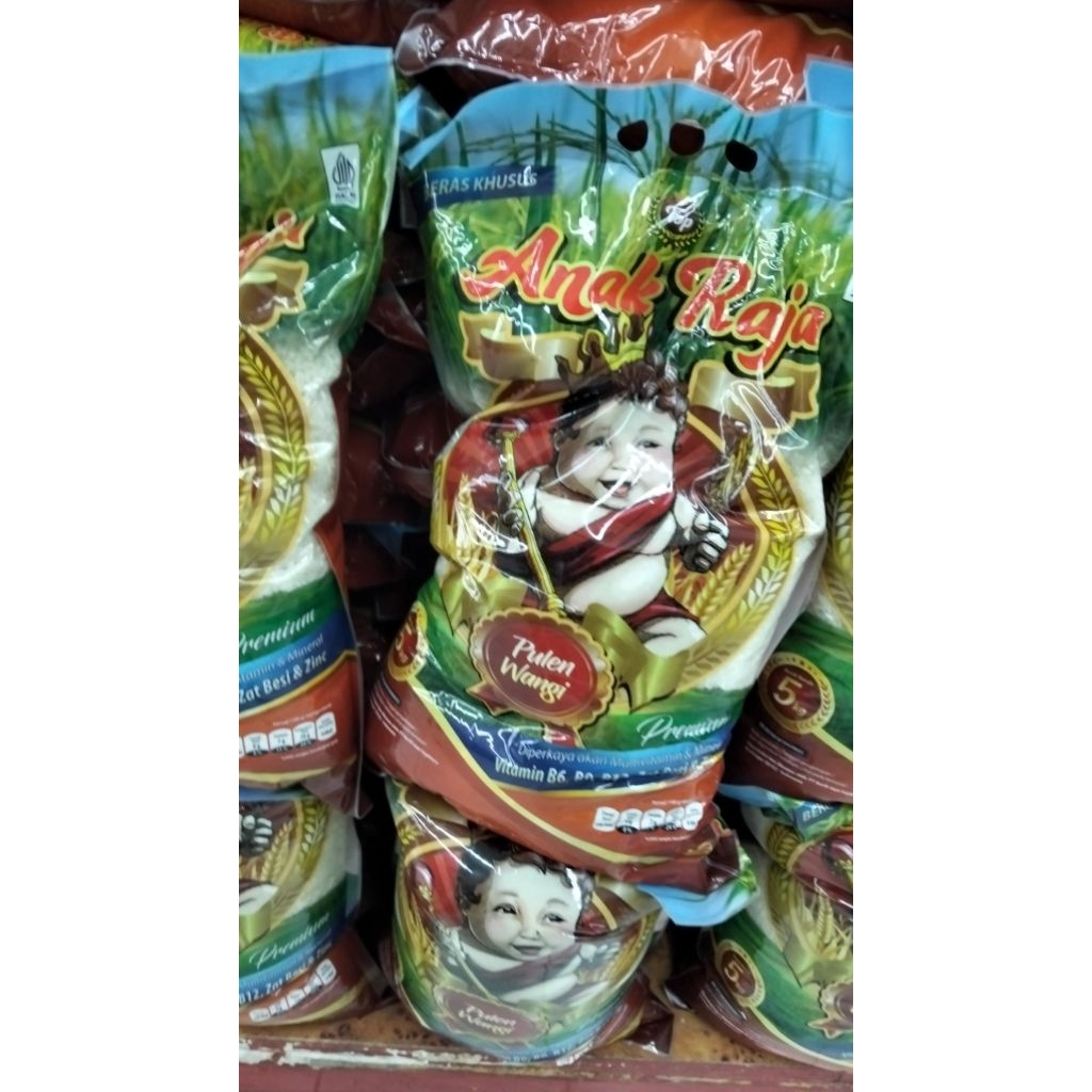 

Beras anak raja kemasan merah 5kg
