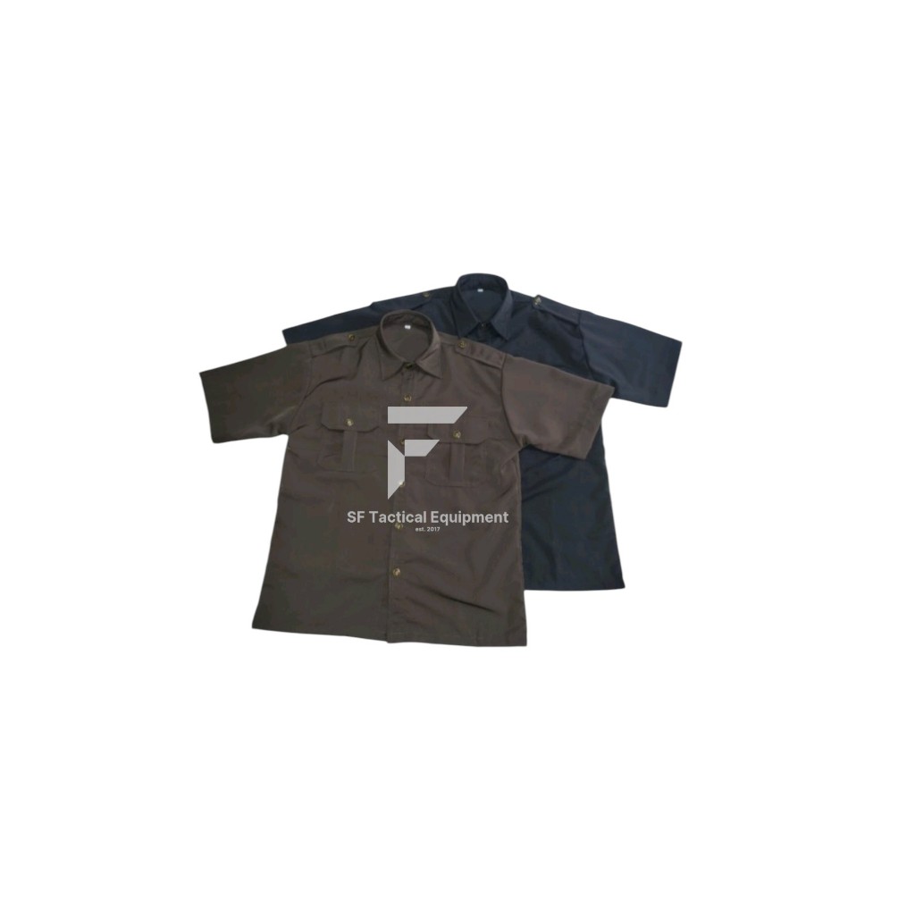 SF Tactical Seragam dan Celana Safari Pendek Cokelat Dan Hitam Baju Safari Pendek