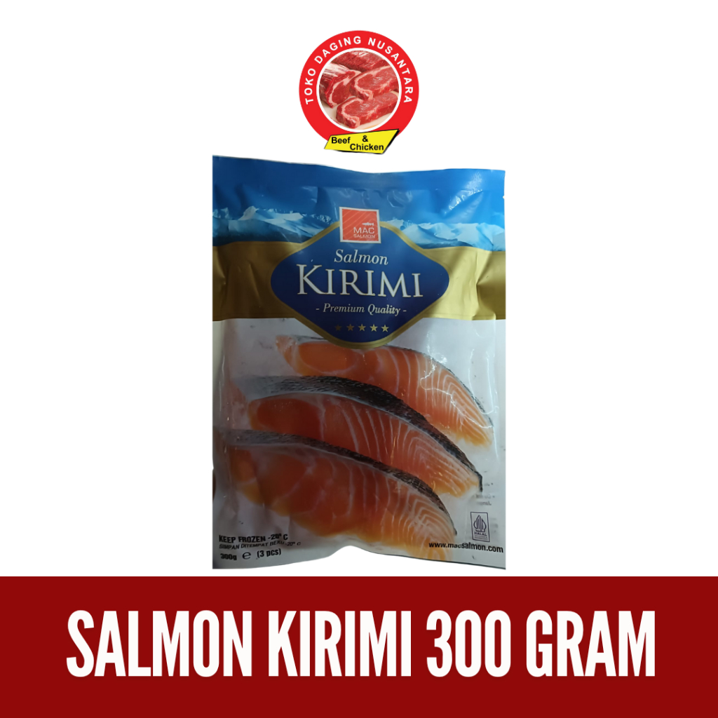 

Salmon Kirimi / Salmon Premium Quality Frozen 300 Gram