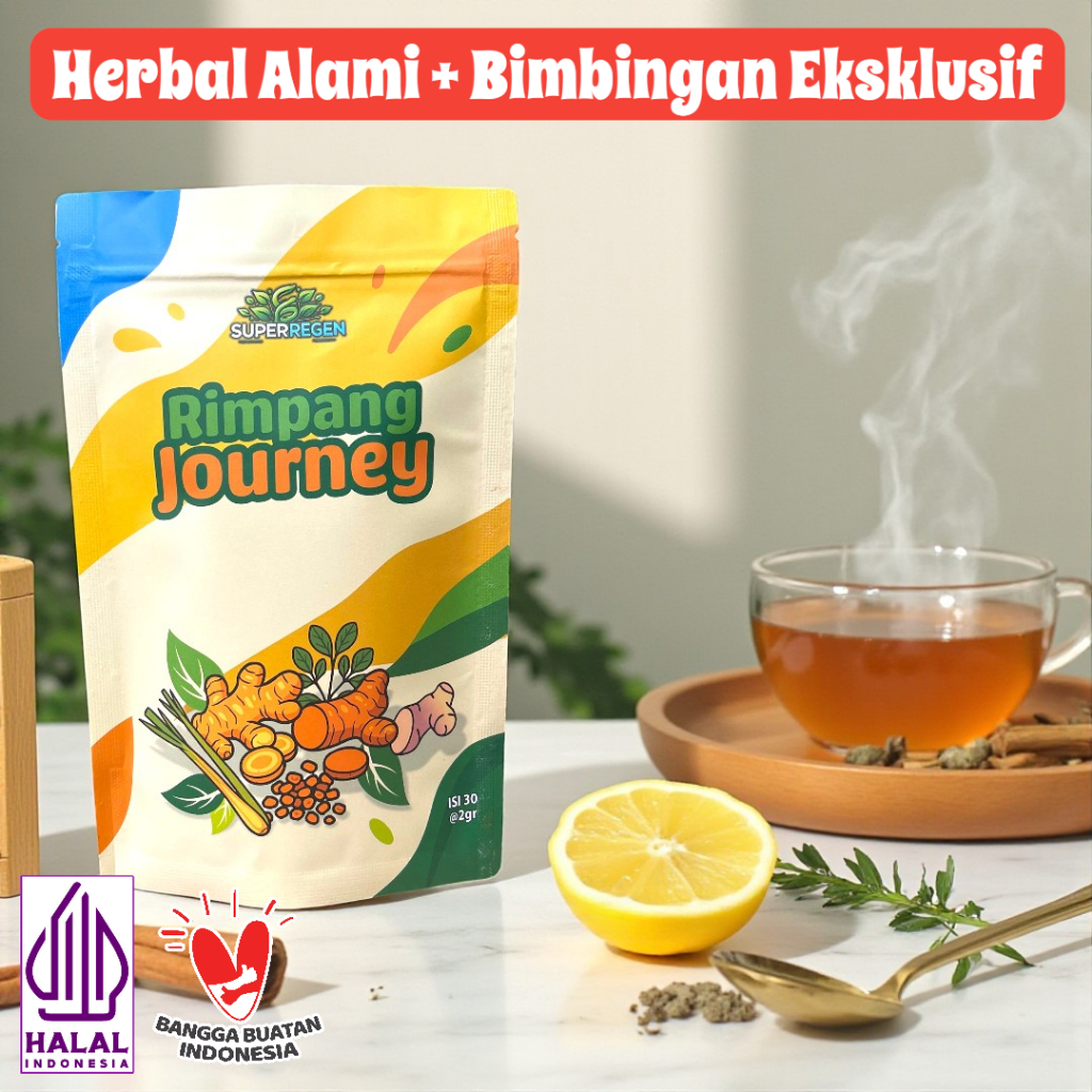 

RIMPANG JOURNEY - Minuman Rempah Premium Bikin Jarum OTW Kiri | Bonus Bimbingan dan Tips | Minuman Herbal Rempah Rimpang Jahe Sereh Kunyit Lengkuas | Teh JSR Booster