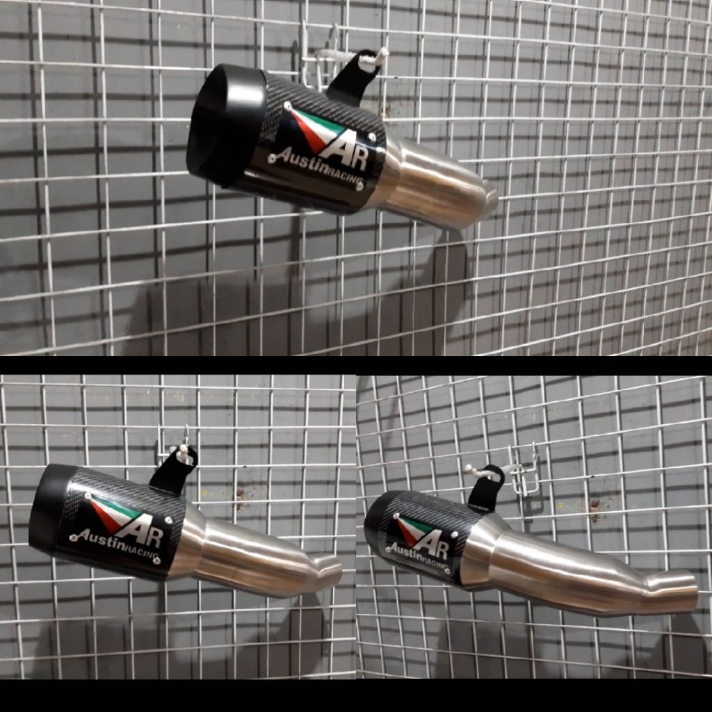 Knalpot austin racing slip on ninja 250 FI new / Old
