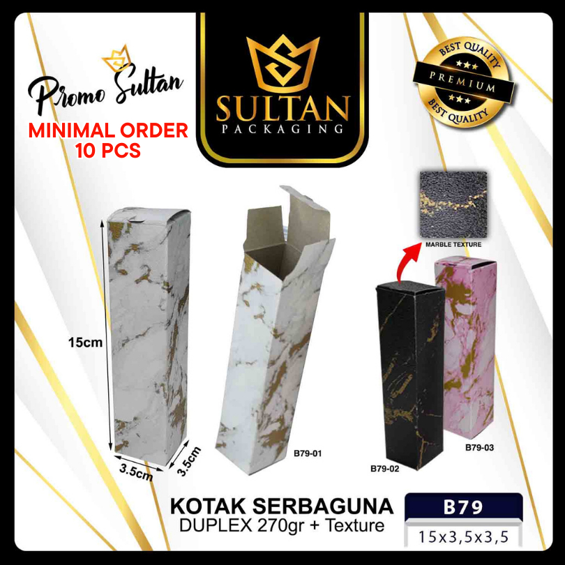 

Packaging Souvenir - Marble Box Small - Kotak Packaging Kecil Motif Marble - B79