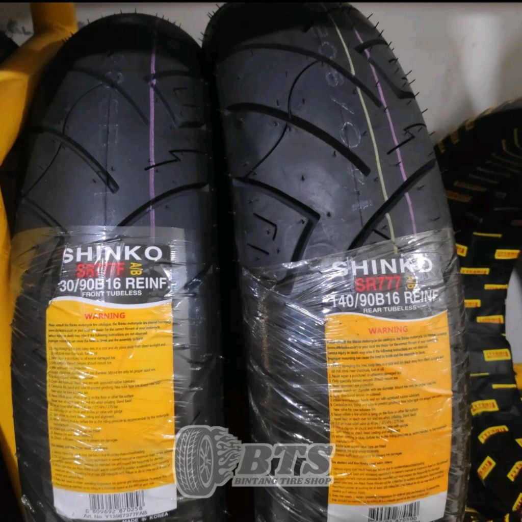 Ban Shinko SR777 130/90-16 / 140/90-16 TUBELESS Ban Motor Harley