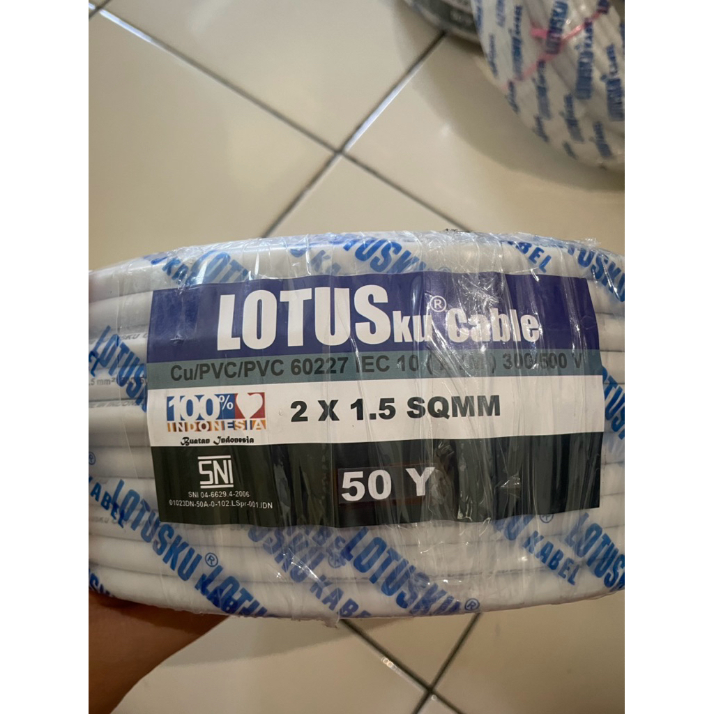 LOTUSkuCABLE|KABELLISTRIKKWUALITASTERBAIK|2X1,5SQMM