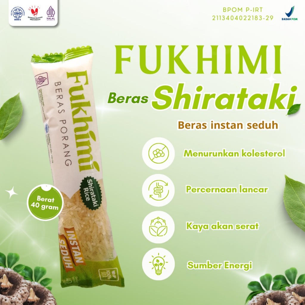 

Fukhimi Beras Porang Instan Kemasan Sachet 40gr