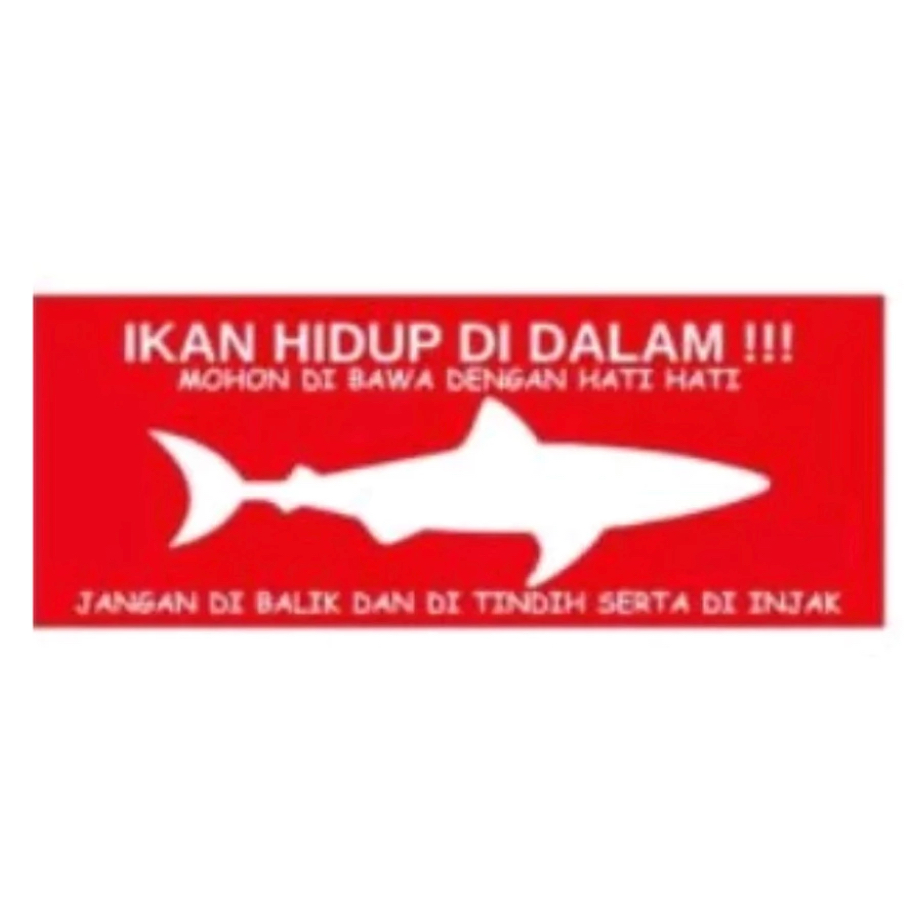 

STIKER IKAN HIDUP KECIL UK 85 X 33 MM ISI 100 PCS BINATANG UNBOXING FISH LIVE ANIMAL FW
