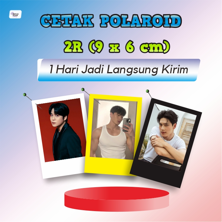 Photocard Polaroid ATEEZ 2R Premium Glossy 210gsm Bebas Pilih Member All Edition Golden Hour Custom 