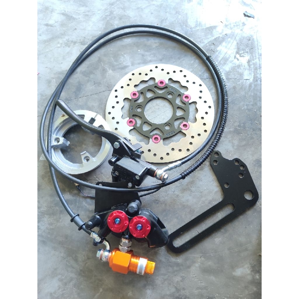kit set disk brake bldc motor listrik, kit set cakram pengereman