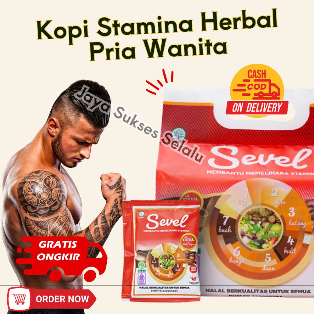 

Kopi Stamina Herbal Pria Wanita – Sevel HNI (Kopi 7 Elemen) | Halal & BPOM 1 Sachet