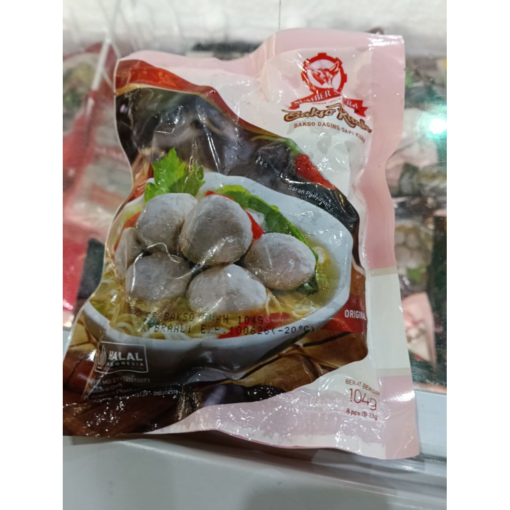 

Sumber Selera Bakso Kuah Daging Sapi 104g isi 8 butir