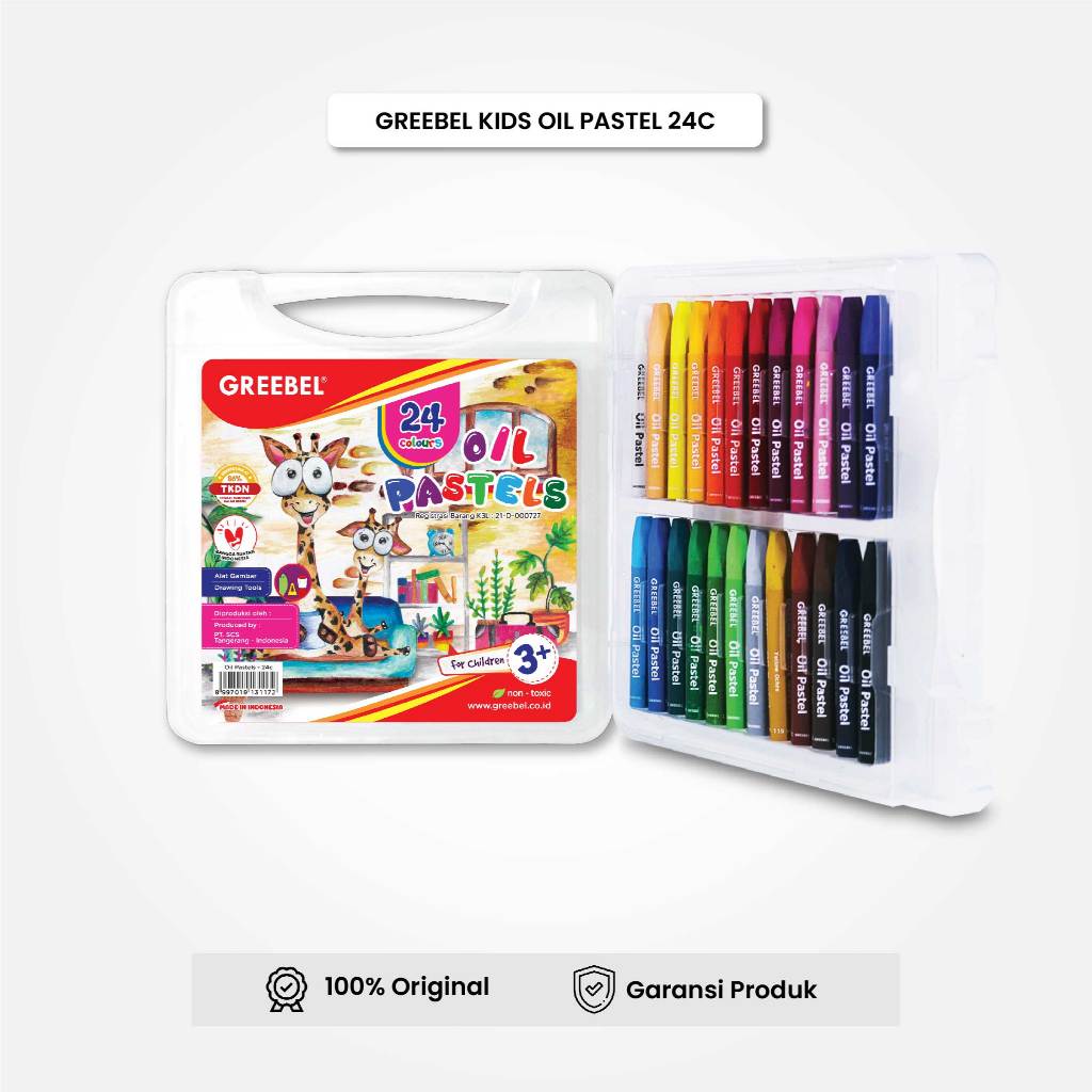 

GREEBEL Crayon Krayon 24 Warna Kids Oil Pastel 24 Warna