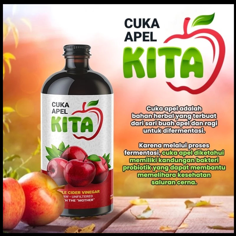 

Cuka Apel KITA Original Untuk Kesehatan Diet Murni Asli Original