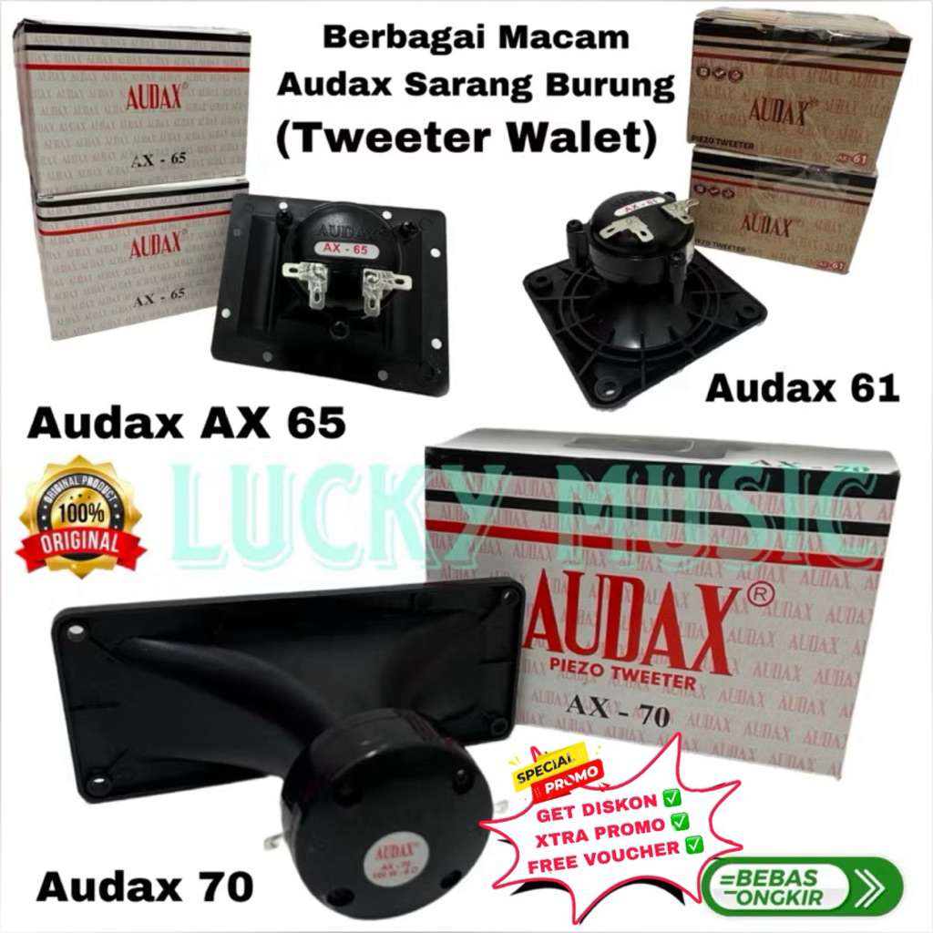 Tweeter Walet Audax AX 70 Audax AX 65 Audax AX 61 Original Tweeter Burung Walet Audax ax70 ax65 ax61