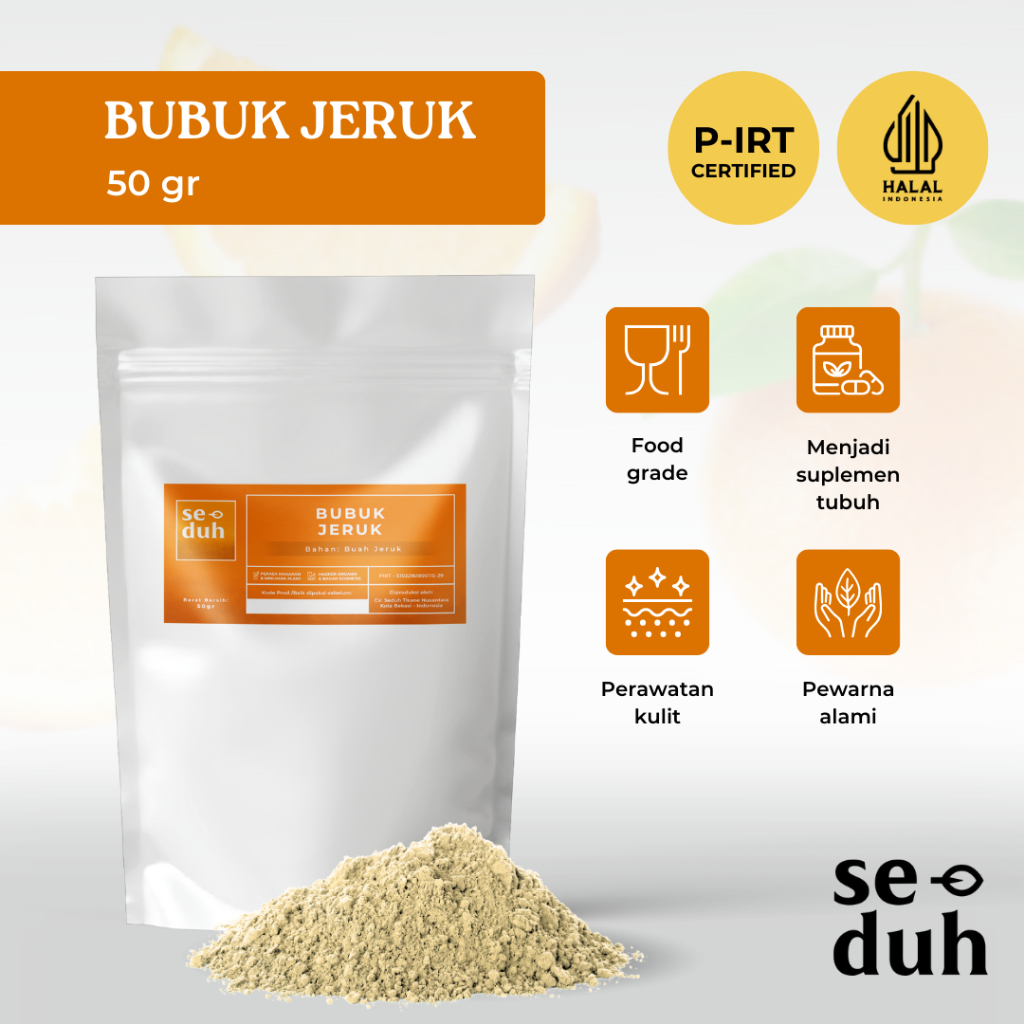 

SEDUH TEA & TISANE | Bubuk Extract Jeruk / Orange Extract Powder / Fruit Powder 50 gram