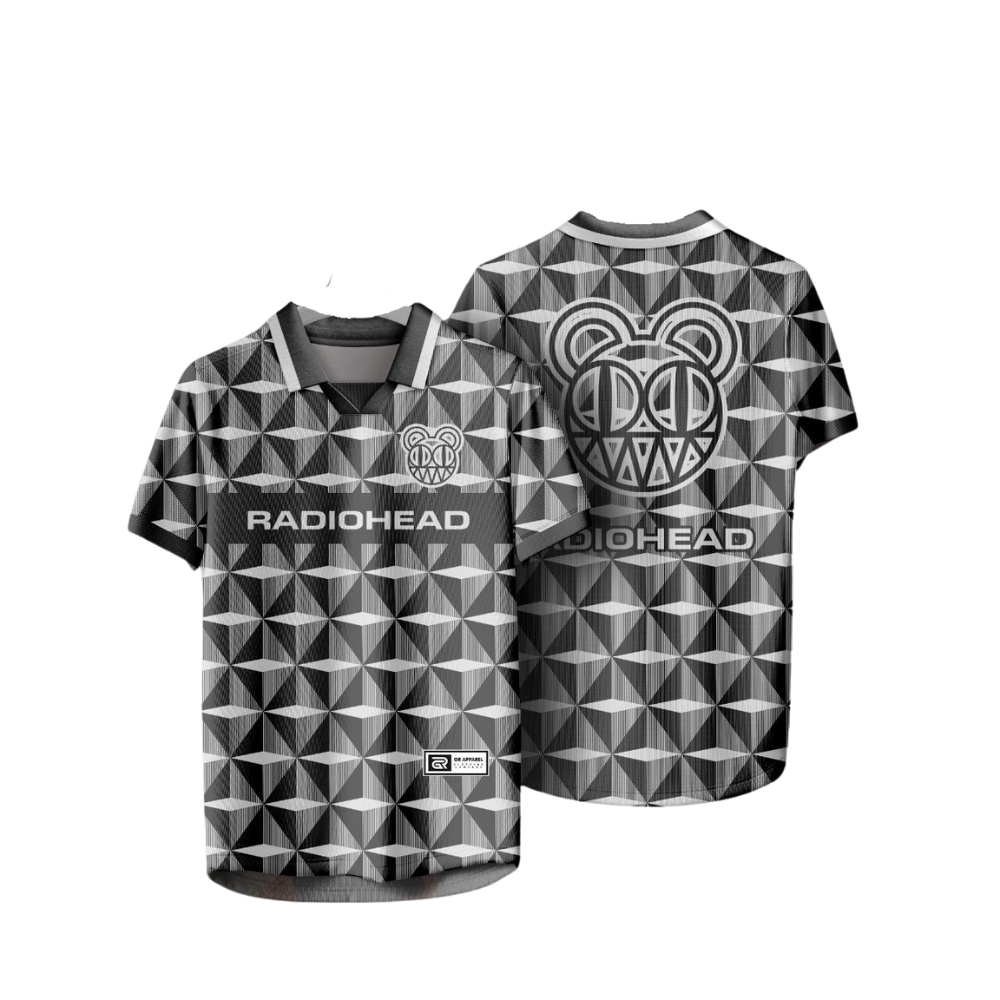 GR APPAREL - Jersey Band Radiohead V Neck  Full Printing