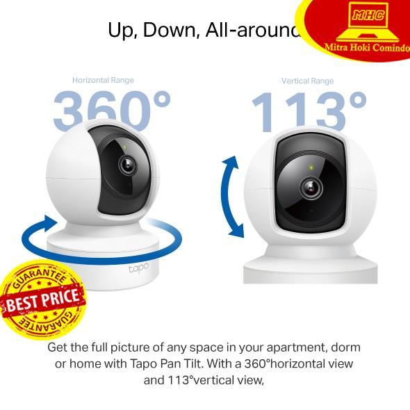 TP-Link Tapo C212 2K 3MP CCTV Pan/Tilt Home Security Wi-Fi Camera C212