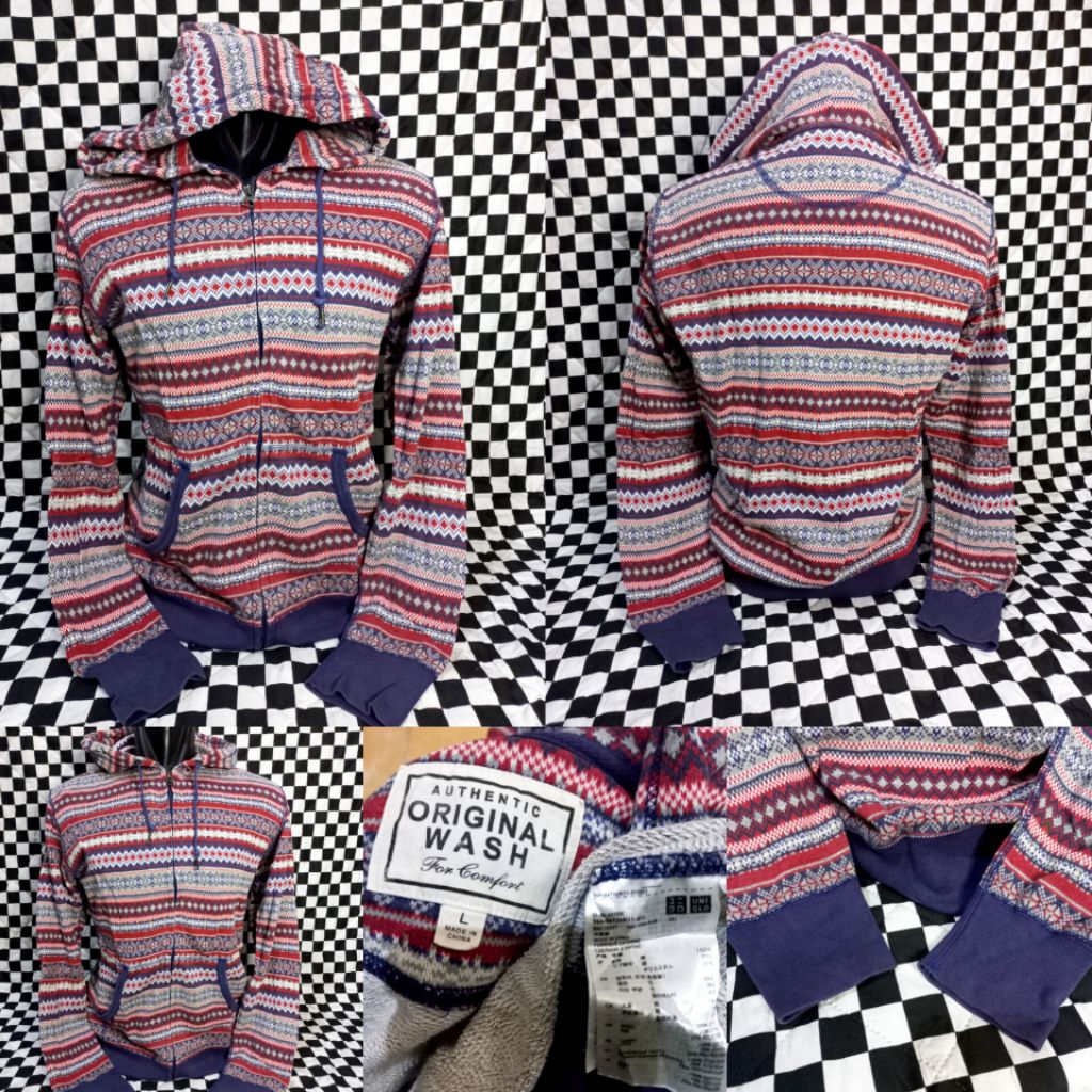 Zipper Hoodie Navajo Uniqlo