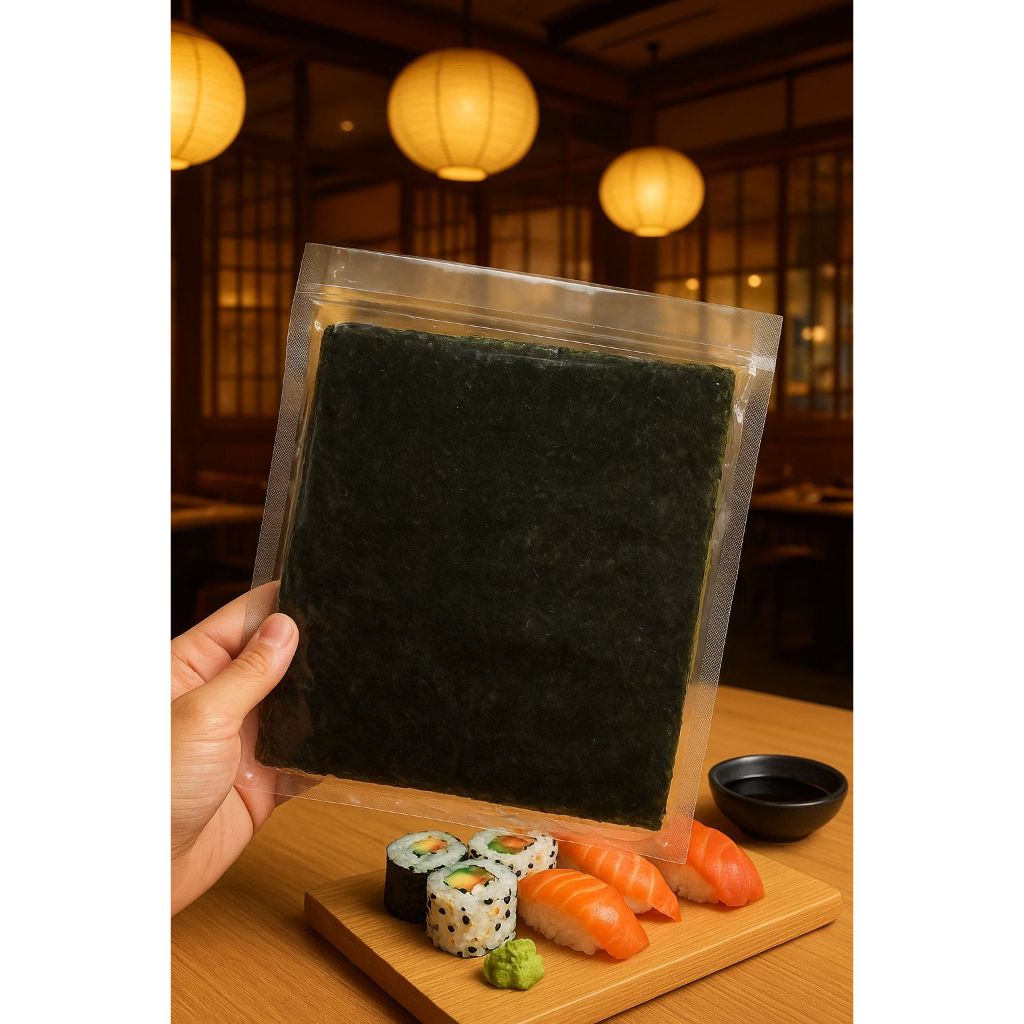SUSHI NORI 5 SHEET / SUSHI NORI POLOS 5 LEMBAR / YAKINORI SUSHI NORI POLOS GRADE A NORI 5 LEMBAR