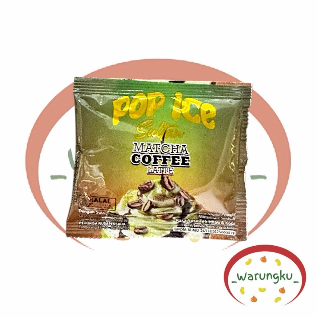

SATUAN POPICE Sultan MATCHA Coffee Latte 1 SACHET Macha Viral