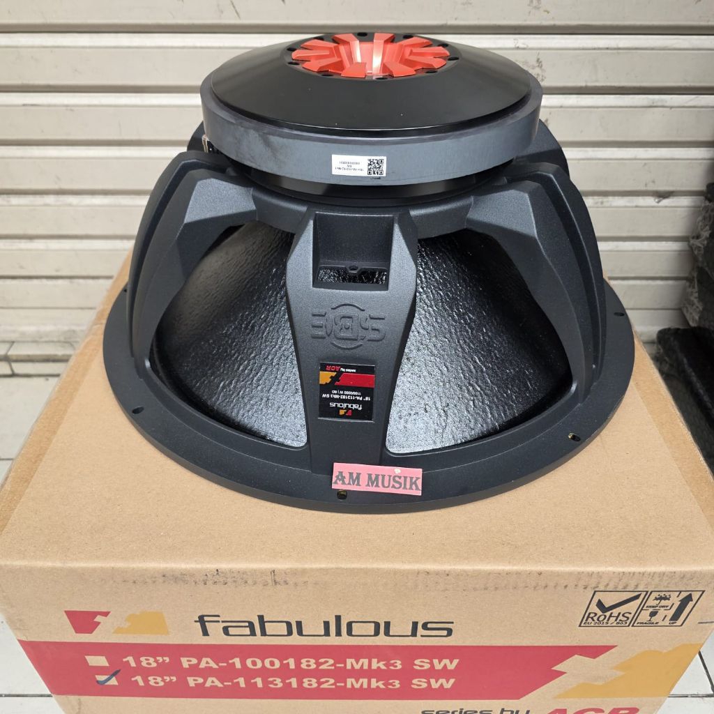 SPEAKER COMPENENT ACR FABULOUS PA113182 MK3-SW 18'INCH PA 113182 MK 3 SW