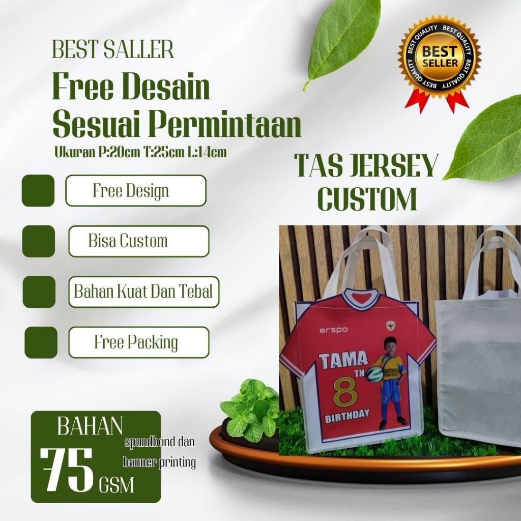 

TAS ULANG TAHUN JERSEY CUSTOM
